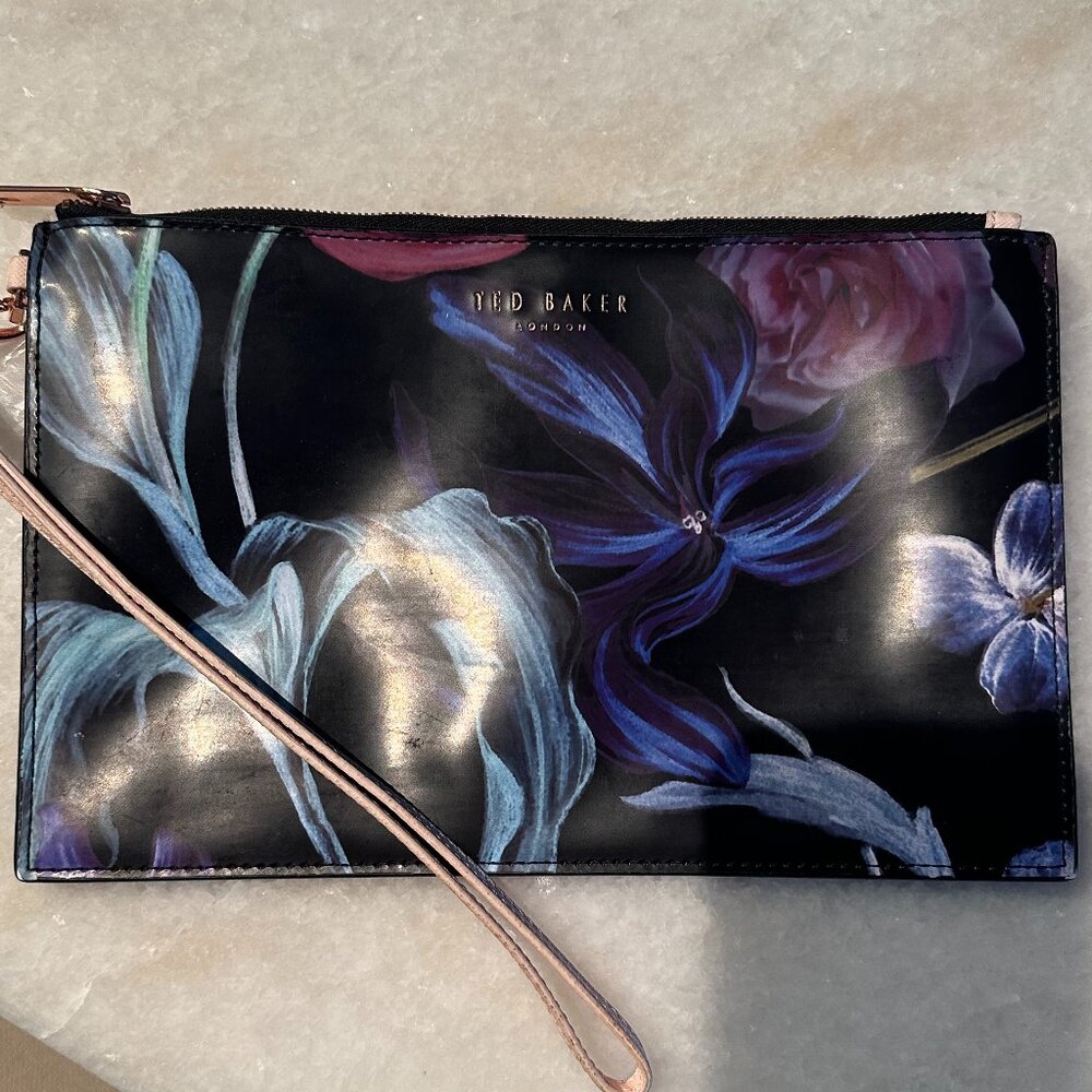 Ted Baker London Floral Wristlet